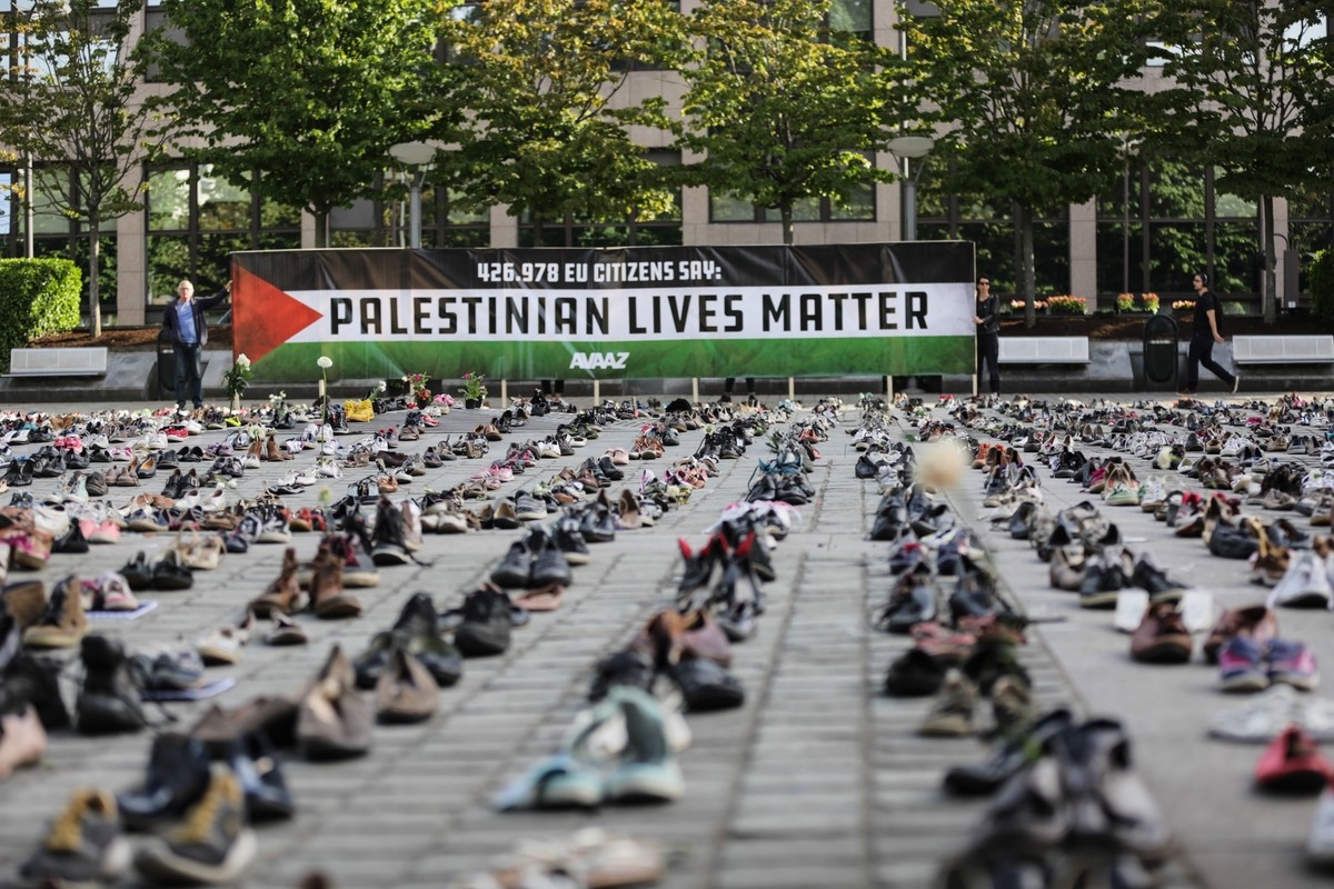“Palestinian Lives Matter”: 4.500 ζευγάρια παπουτσιών, ένα για κάθε χαμένη ζωή στο Ισραήλ