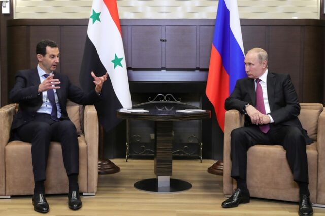 Συνάντηση Πούτιν – Άσαντ: Υπέρ της αναβίωσης της “πολιτικής διαδικασίας”