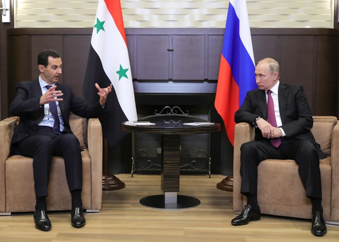 Συνάντηση Πούτιν – Άσαντ: Υπέρ της αναβίωσης της “πολιτικής διαδικασίας”