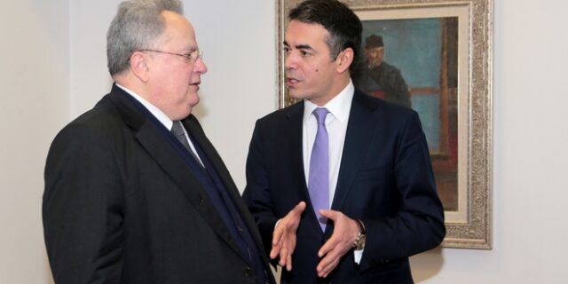 Σκοπιανό: Σε “πλαίσιο συμβιβασμού” συμφώνησαν Κοτζιάς – Ντιμιτρόφ
