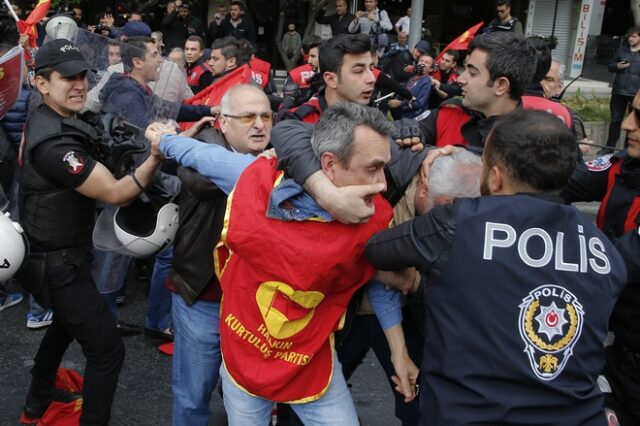Τουρκία: 84 συλλήψεις σε διαδηλώσεις για την Πρωτομαγιά