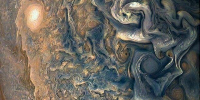 Νέες φωτογραφίες από τον πλανήτη Δία θυμίζουν έργα Τέχνης