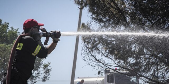 Μεσολόγγι: Υπό μερικό έλεγχο η φωτιά στην Κατοχή