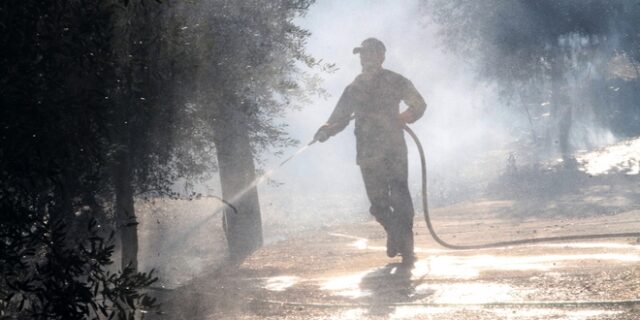 Υπό μερικό έλεγχο η φωτιά στην Ηλεία