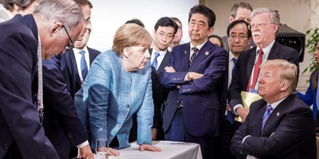 G7: Μια εικόνα που έδωσε στη δημοσιότητα η Μέρκελ, χίλια λόγια