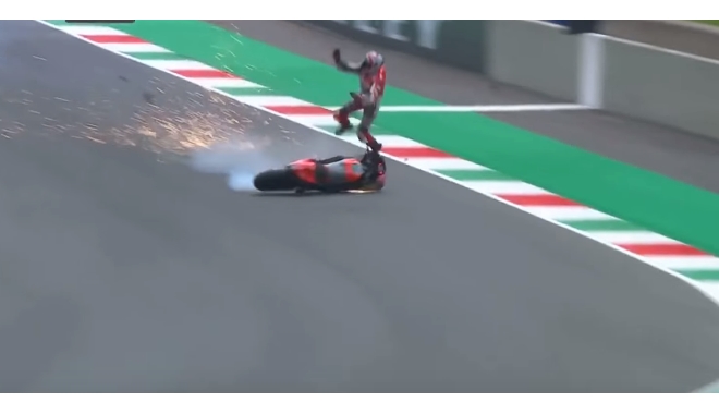 Moto GP: “Έκοψε ανάσες” ο Michele Pirro με το ατύχημα στο Mugello