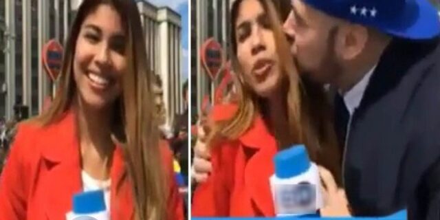 Οπαδός επιτίθεται σεξουαλικά σε Κολομβιανή δημοσιογράφο on camera