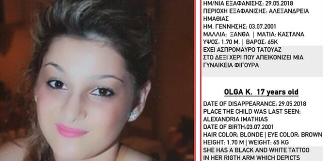 Εξαφάνιση 17χρονης από την Αλεξάνδρεια Ημαθίας – Συναγερμός στις Αρχές