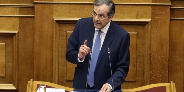 Στη Βουλή θα παρέμβει για τη συμφωνία των Πρεσπών ο Σαμαράς
