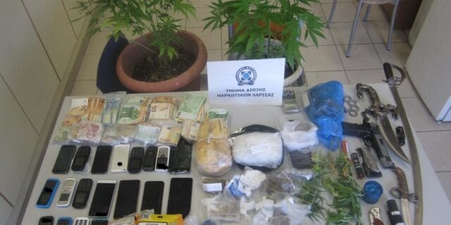 Εξαρθρώθηκε κύκλωμα που διακινούσε κάνναβη, ηρωίνη και κοκαΐνη στη Θεσσαλία
