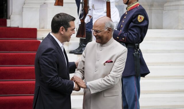 Τσίπρας με Ινδό πρόεδρο: Με τη συμφωνία η Ινδία θα χρησιμοποιεί την ονομασία Βόρεια Μακεδονία