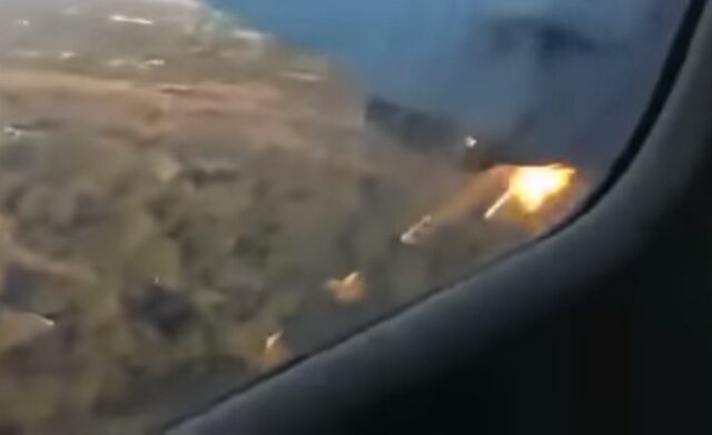 Νότια Αφρική: Το συγκλονιστικό βίντεο μέσα από το αεροπλάνο λίγο πριν τυλιχτεί στις φλόγες