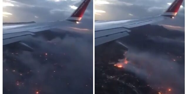 Βίντεο-αποκάλυψη: Η φωτιά στην Ανατολική Αττική από αεροπλάνο
