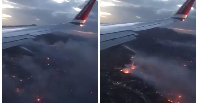Βίντεο-αποκάλυψη: Η φωτιά στην Ανατολική Αττική από αεροπλάνο