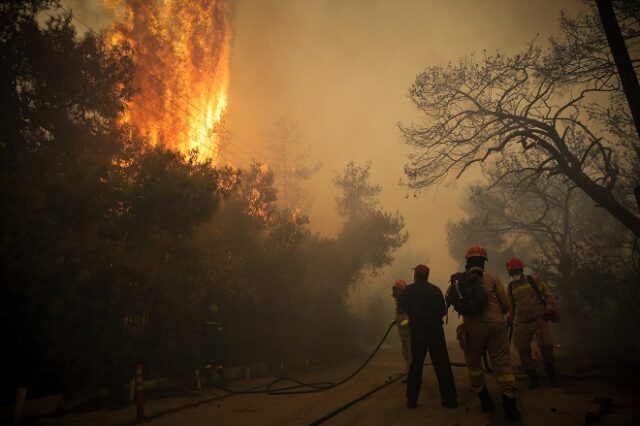 Φωτιά στην Κινέτα: Ολοκληρωτική καταστροφή – Εκκενώθηκε ξενοδοχείο