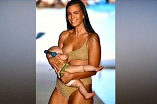 Βίντεο: Μοντέλο κάνει πασαρέλα και… θηλάζει το μωρό του