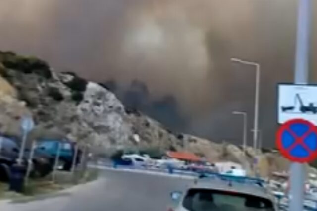 Συγκλονιστικό βίντεο: Η φωτιά στο λιμάνι της Ραφήνας και η αντίδραση των λιμενικών