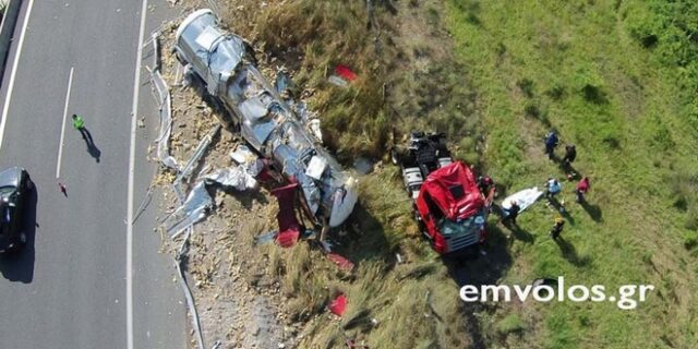 Σοκαριστικό τροχαίο στην Εγνατία οδό – Νεκρός οδηγός βυτιοφόρου