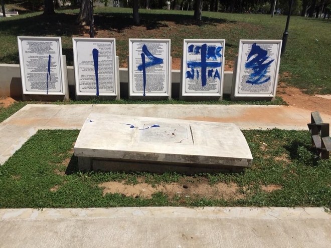 Θεσσαλονίκη: Βεβήλωσαν το Εβραϊκό Μνημείο μέσα στο ΑΠΘ