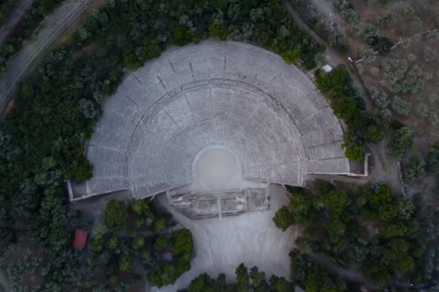 Βίντεο drone: Το αρχαίο θέατρο της Επιδαύρου αφ’ υψηλού