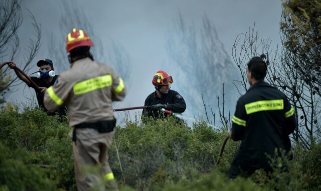 Υπό μερικό έλεγχο η φωτιά στην Σαρωνίδα