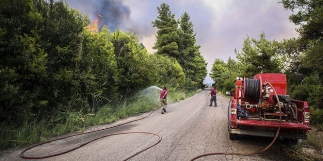 Καλύτερη η εικόνα της πυρκαγιάς στην Κέρκυρα-Αποχώρησαν τα εναέρια μέσα