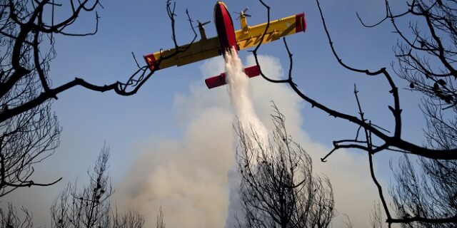 Μεγάλη φωτιά στην Εύβοια: Εκκενώθηκε Μονή, συναγερμός σε τρία χωριά