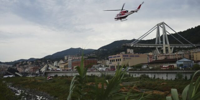 Γένοβα: Θα κατεδαφιστεί η γέφυρα – Ασάφεια για τον αριθμό των θυμάτων