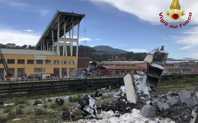 Γένοβα: Στους 37 οι νεκροί από την κατάρρευση της γέφυρας