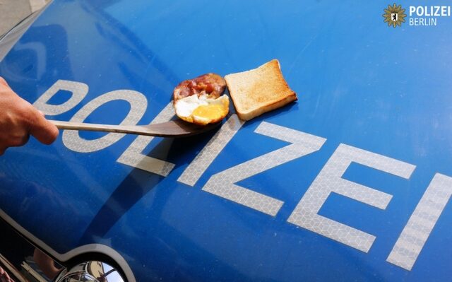 Καύσωνας: Στη Γερμανία οι αστυνομικοί τηγανίζουν πάνω στα περιπολικά