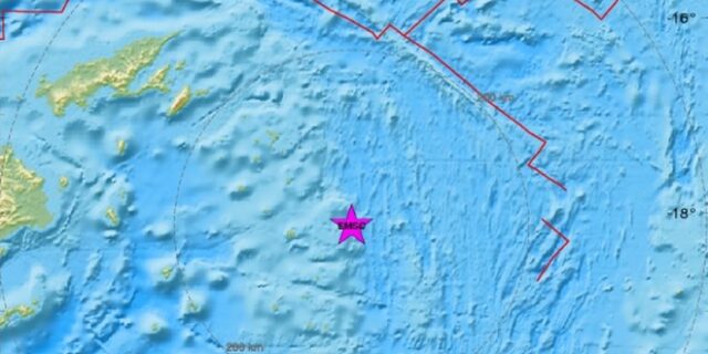 Ισχυρός σεισμός 8,2 Ρίχτερ στα νησιά Φίτζι δεν έγινε αντιληπτός