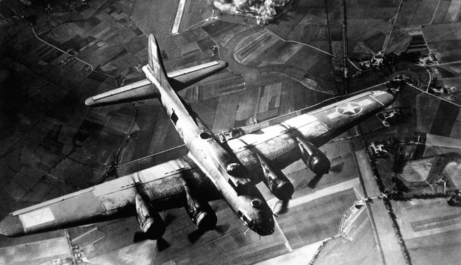 Οι  βομβαρδισμοί του Β’ Παγκοσμίου Πολέμου άφησαν το αποτύπωμά τους ως το διάστημα