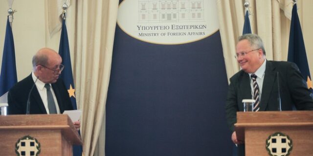 Κοτζιάς – Λε Ντριάν: Ελληνογαλλικό τετ α τετ με κοινό ευρωπαϊκό μέλλον