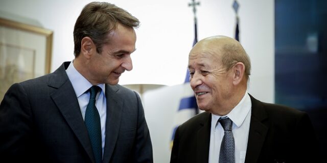 Συνάντηση Μητσοτάκη – Λε Ντριάν: Αμοιβαία προσήλωση στην ενίσχυση της συνεργασίας των δύο χωρών