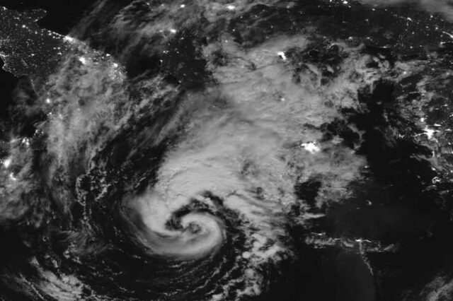 Ο κυκλώνας Ζορμπάς όπως τον φωτογράφισε η NASA