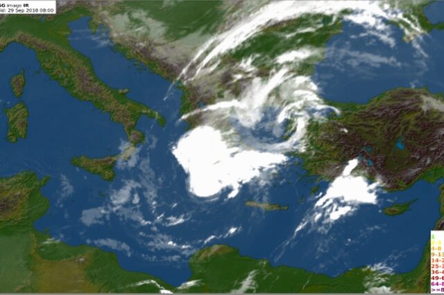 Κυκλώνας Ζορμπάς: Βίντεο καταγράφει την πορεία του από το διάστημα