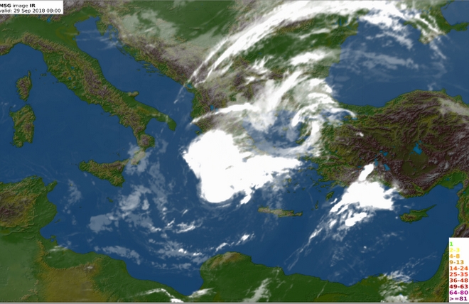 Κυκλώνας Ζορμπάς: Βίντεο καταγράφει την πορεία του από το διάστημα