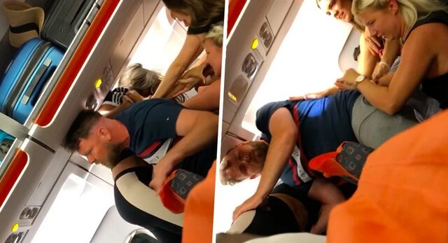 Άγριο ξύλο εν πτήσει: Μεθυσμένη έδειχνε το στήθος της στους επιβάτες