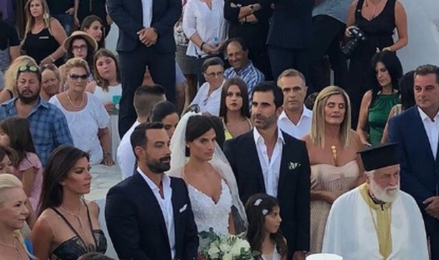 Σάκης Τανιμανίδης – Χριστίνα Μπόμπα: Δείτε όλα όσα έγιναν στο γάμο τους στη Σίφνο