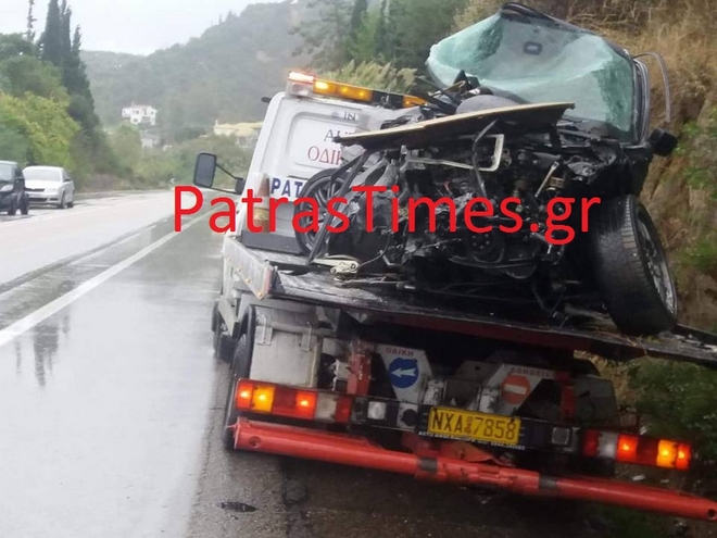 Πάτρα: Τροχαίο δυστύχημα με δύο νεκρούς στην Εθνική Οδό
