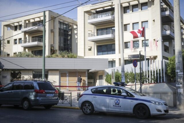 Κλειστή την Δευτέρα η πρεσβεία του Καναδά μετά την επίθεση του Ρουβίκωνα