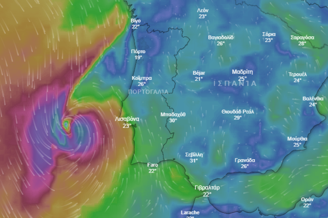 Κυκλώνας Λέσλι: Σε κόκκινο συναγερμό η Πορτογαλία – Προετοιμάζεται η Ισπανία