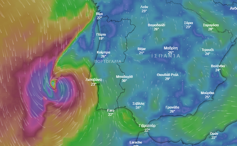 Κυκλώνας Λέσλι: Σε κόκκινο συναγερμό η Πορτογαλία – Προετοιμάζεται η Ισπανία