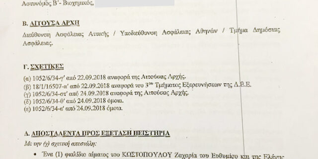 Θάνατος Ζακ Κωστόπουλου: Η Έκθεση για το DNA και τα κενά