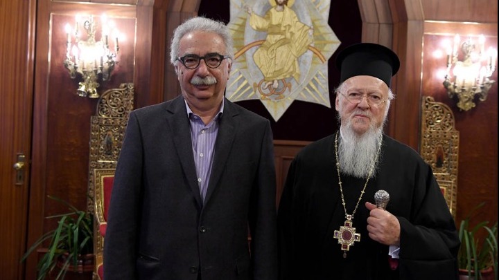 Γαβρόγλου: Άκουσα και θα μεταφέρω τους προβληματισμούς του Οικουμενικού Πατριάρχη