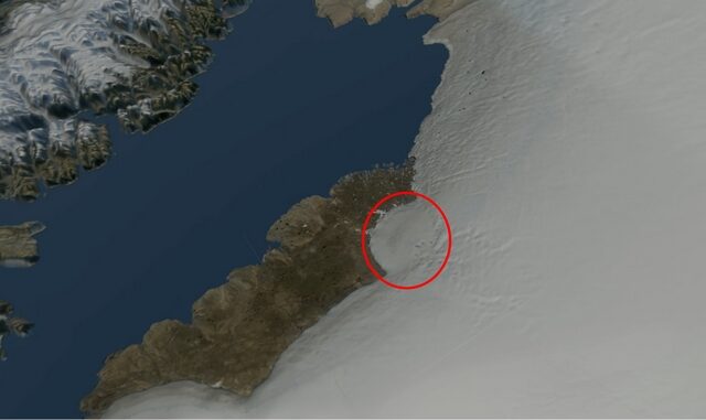 Τιτάνιος κρατήρας διαμέτρου 31 χλμ αποκαλύφτηκε στη Γροιλανδία