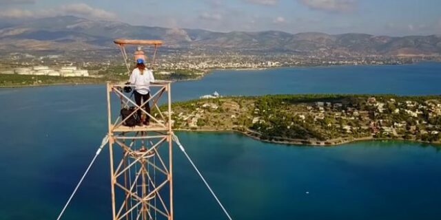 Κωνσταντίνος Οροκλός: Κόβει την ανάσα με ένα ριψοκίνδυνο άλμα