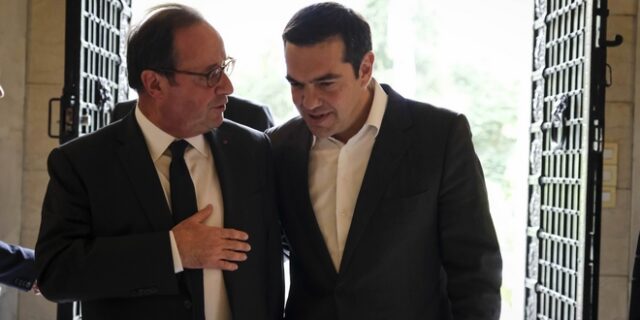 Ολάντ σε Τσίπρα: Αριστεροί και σοσιαλιστές για το μέλλον της Ευρώπης