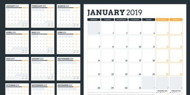 Πότε πέφτουν οι Αργίες του 2019