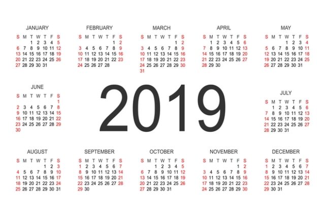 Αργίες 2019: Ποιες μέρες πέφτουν